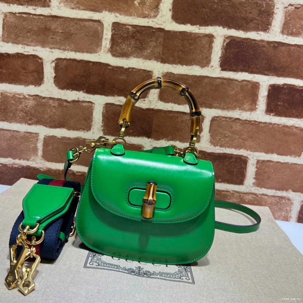 bag GUCCI top with handle Mini Bamboo 0813